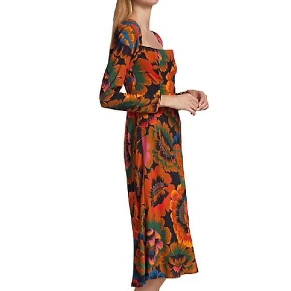 Farm Rio Flowers Midi Dress