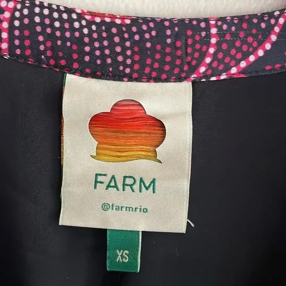 Farm Rio Sparkle Flowers Mini Dress