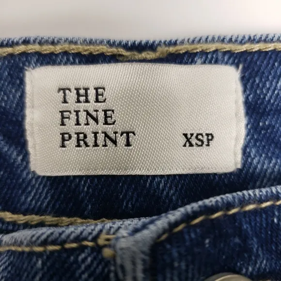 Fine Print Denim Long Distressed NEW sz XSP