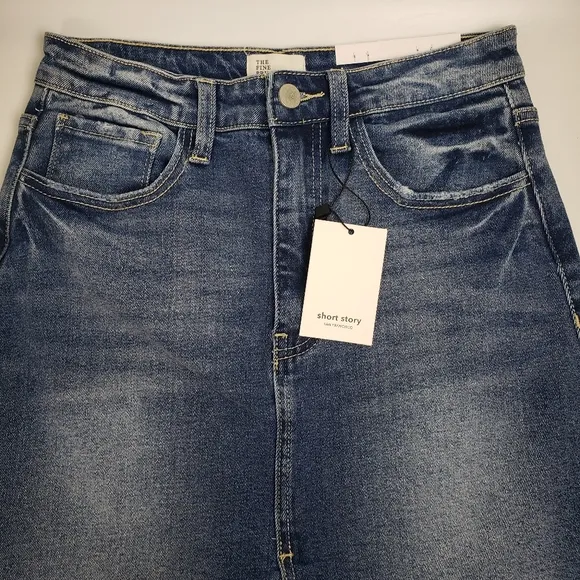 Fine Print Denim Long Distressed NEW sz XSP