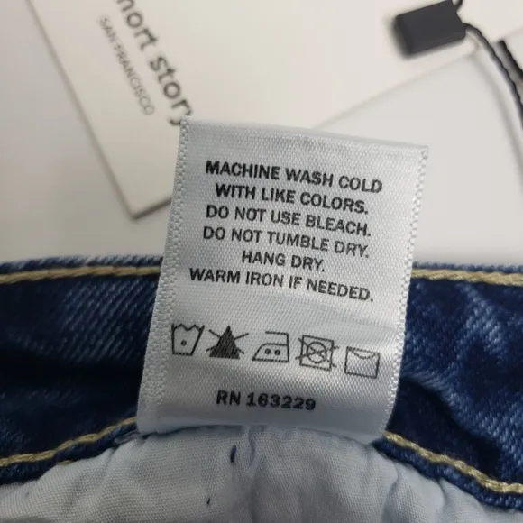Fine Print Denim Long Distressed NEW sz XSP