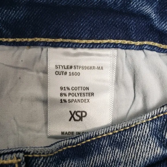 Fine Print Denim Long Distressed NEW sz XSP