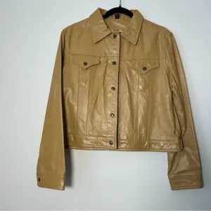 Finity Women's‎ Tan Leather Jacket