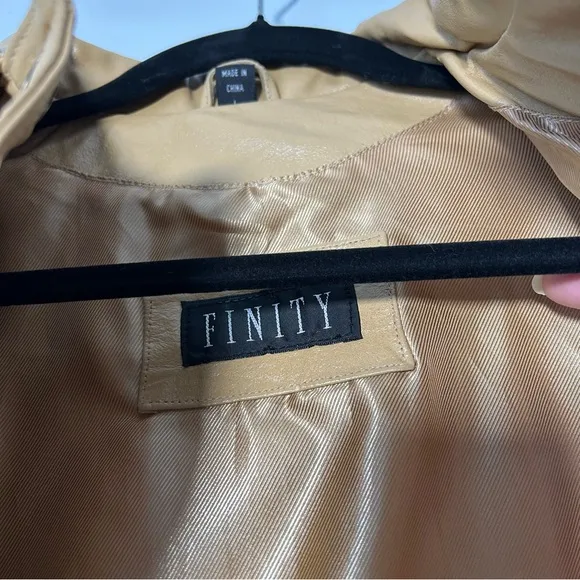 Finity Women's‎ Tan Leather Jacket