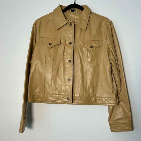 Finity Women's‎ Tan Leather Jacket