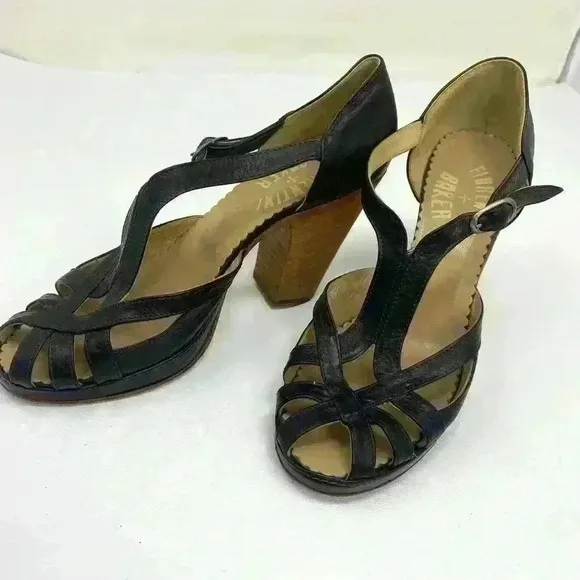 Fiorentini &amp; Baker Leather shoes made in Italy EU 38 US 7.5 EUC