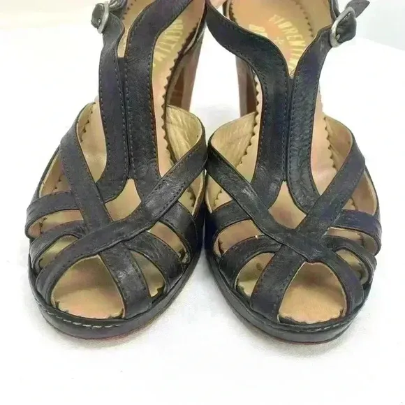 Fiorentini &amp; Baker Leather shoes made in Italy EU 38 US 7.5 EUC