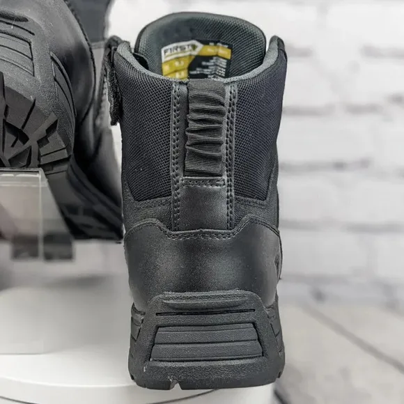 First Tactical leather boots, 9.5D M, 6&quot; zip, duty, work, range, first responder