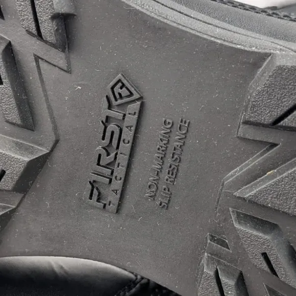 First Tactical leather boots, 9.5D M, 6&quot; zip, duty, work, range, first responder