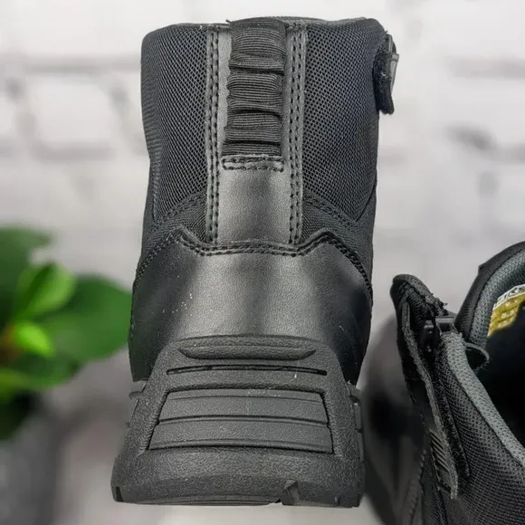 First Tactical leather boots, 9.5D M, 6&quot; zip, duty, work, range, first responder