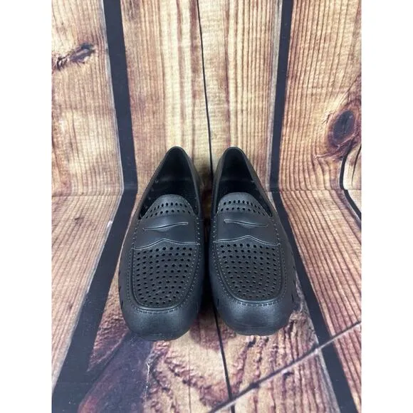 Floafers Country Club Penny Loafers Shoes Black Waterproof Slip On Men’s 14