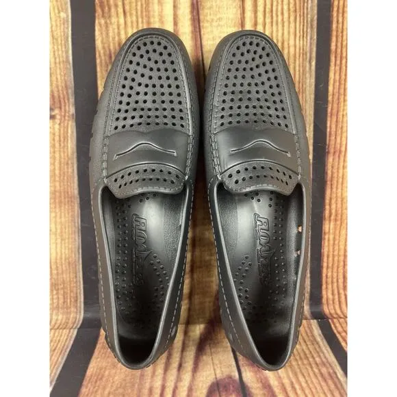 Floafers Country Club Penny Loafers Shoes Black Waterproof Slip On Men’s 14
