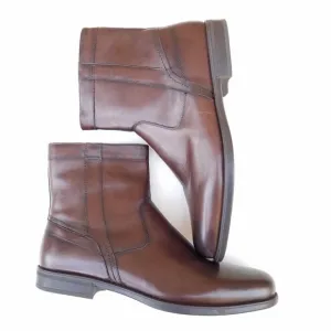 FLORSHEIM Men's Ankle Leather Boots Medfield Midtown Cognac Almond Toe 13 EEE