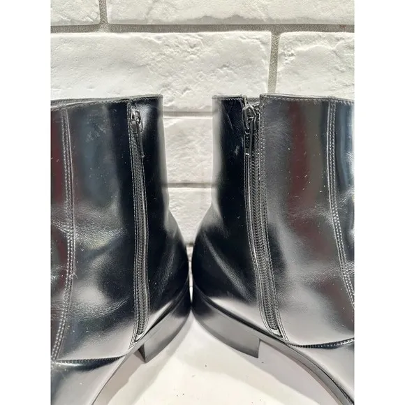 Florsheim Men's Boots SZ 8.5EEE Black Leather Ankle Boots