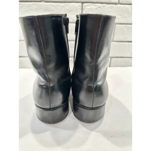 Florsheim Men's Boots SZ 8.5EEE Black Leather Ankle Boots