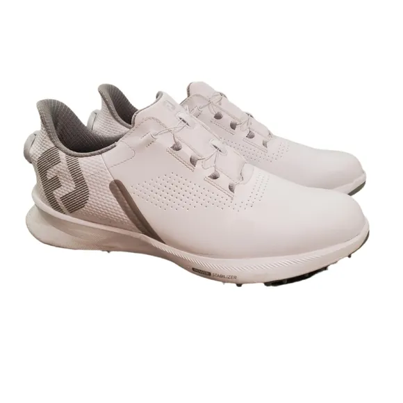 FootJoy Men's FJ Fuel Boa White Golf Shoes Size 9