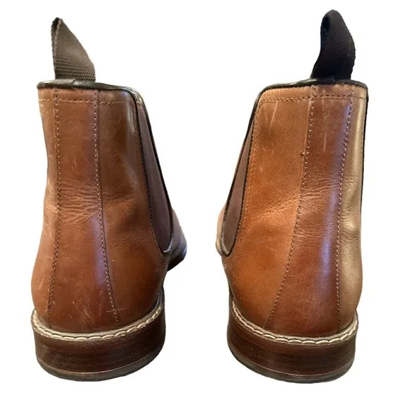 Franco Fortini Men's Trevor Chelsea Leather Ankle Boots Size 13 EUC‎
