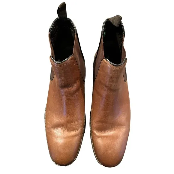 Franco Fortini Men's Trevor Chelsea Leather Ankle Boots Size 13 EUC‎