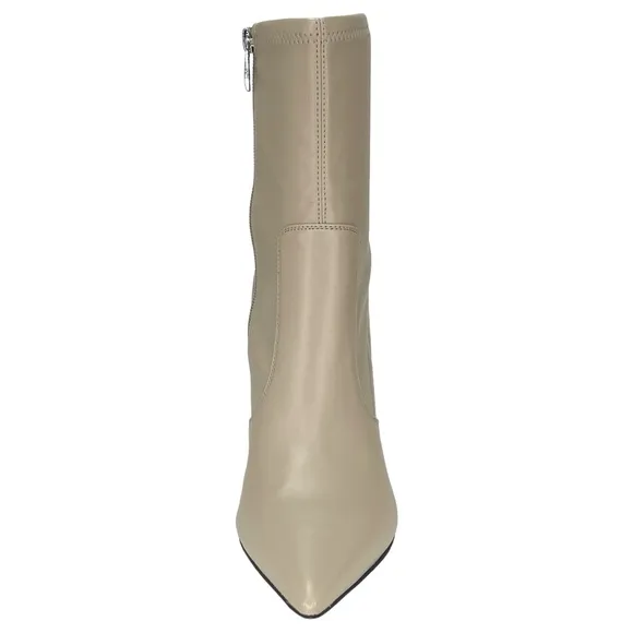 Franco Sarto Avana Cream Faux Leather Womens Sock Ankle Boots Size 9.5M