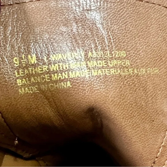 Franco Sarto Brown Leather Sherpa Waverly Wedge Boots - 9.5