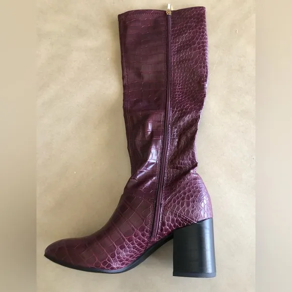 Franco Sarto Tribute Hight Shaft Multiberry Boots Size 7