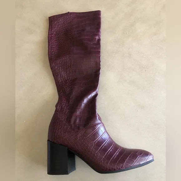 Franco Sarto Tribute Hight Shaft Multiberry Boots Size 7