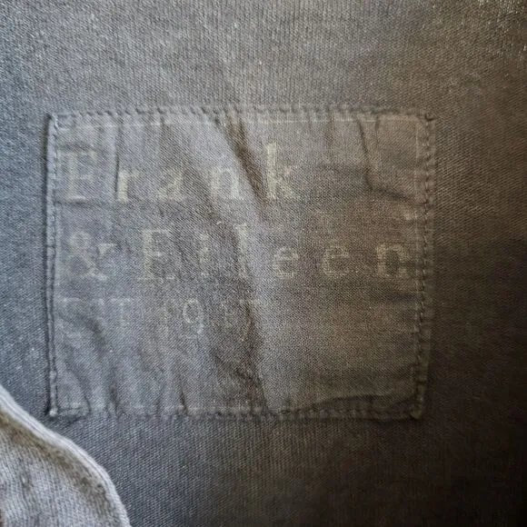 Frank &amp; Eileen Lauren Dress XS Black Cotton Polo