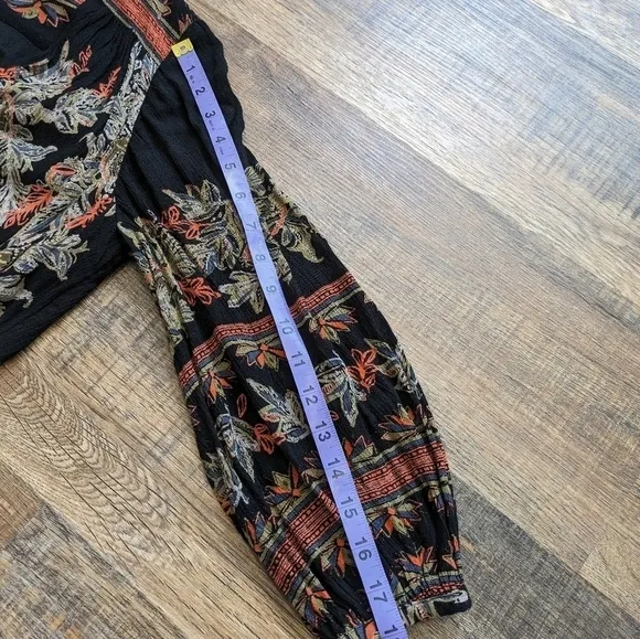 Free People Dress Moonlight Drive Bohemian Black Midi Women’s XS