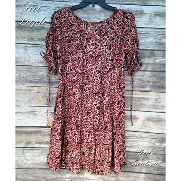 Free People flower mini dress