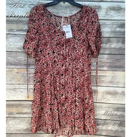 Free People flower mini dress
