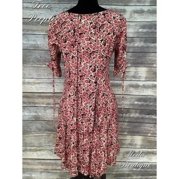 Free People flower mini dress