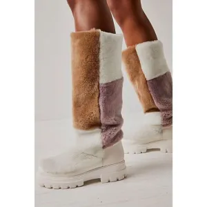Free  People Happy Thoughts Faux Fur Boots Size 39.5