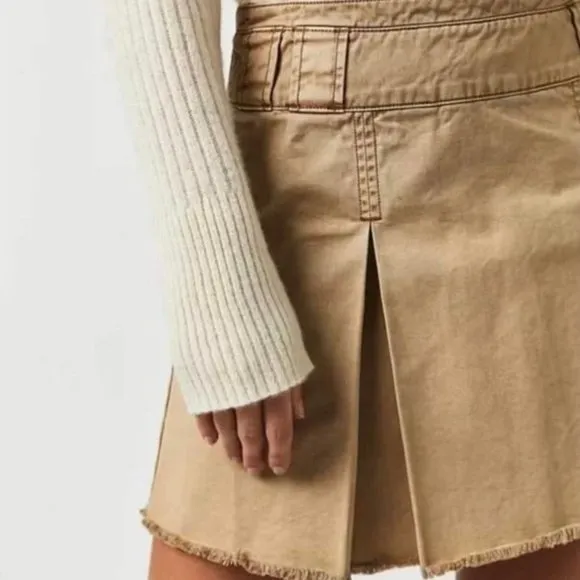 Free People Keira Pleated Mini Skirt