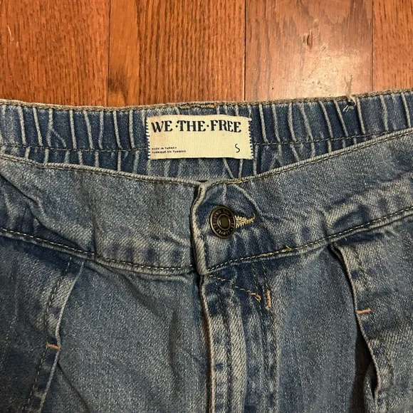 Free People Maeve Low Slung Oversized Trouser Jeans -Size Small