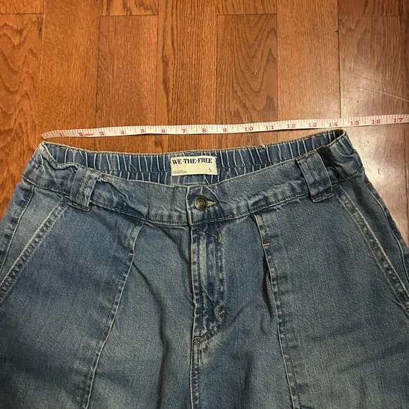 Free People Maeve Low Slung Oversized Trouser Jeans -Size Small