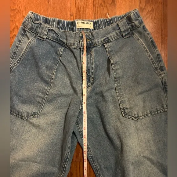 Free People Maeve Low Slung Oversized Trouser Jeans -Size Small