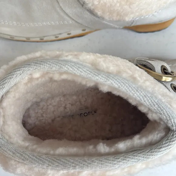 Free People Oak Clog Boots Dusty Bunny Sz 7.5