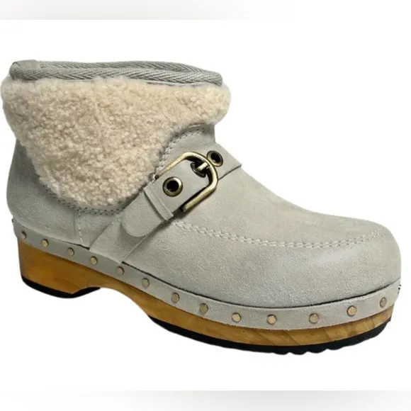 Free People Oak Clog Boots Dusty Bunny Sz 7.5