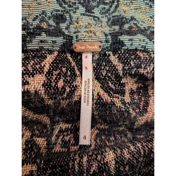 Free People On The Go-Go Jacquard Mini Skirt - NWT
