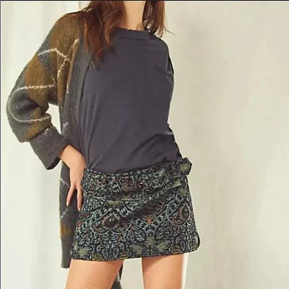 Free People On The Go-Go Jacquard Mini Skirt - NWT