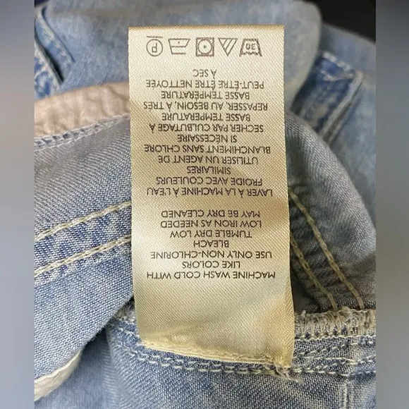FREE PEOPLE👖 Sz L Jeans South Bay Utility Cargo Blue Tie Cinch Waist, NWOT