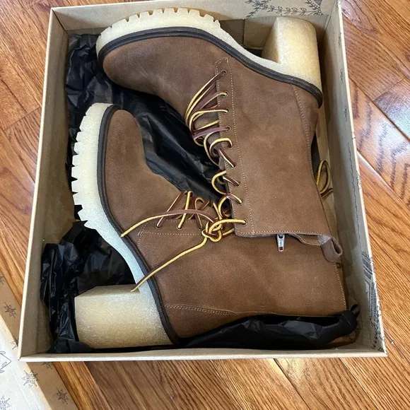 Free people taupe Dylan lace up boots