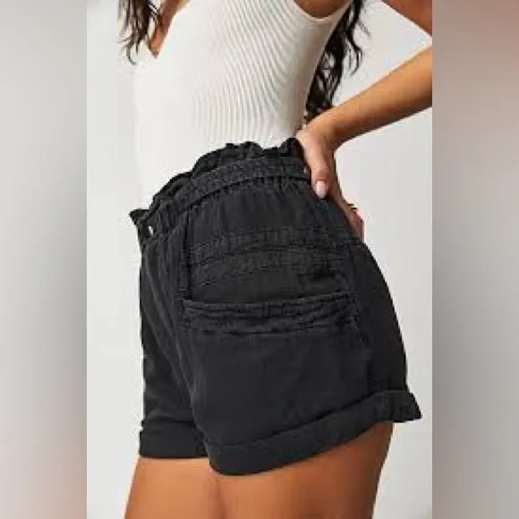 Free People Topanga Cuff Short in Washed Black. NWT size small.