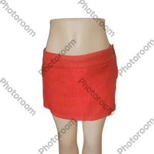 FREE PEOPLE Woman Johana Linen Skort Summer Fig Color Size 14