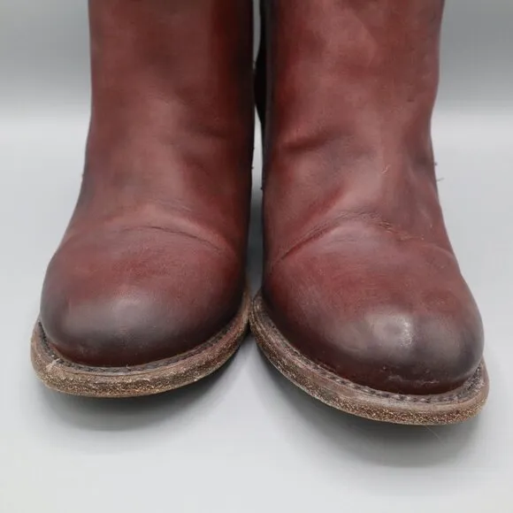 Freebird By Steven Carly Boots Women 9 Burgundy Classic Professional Boho Rustic