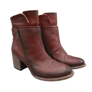Freebird By Steven Carly Boots Women 9 Burgundy Classic Professional Boho Rustic