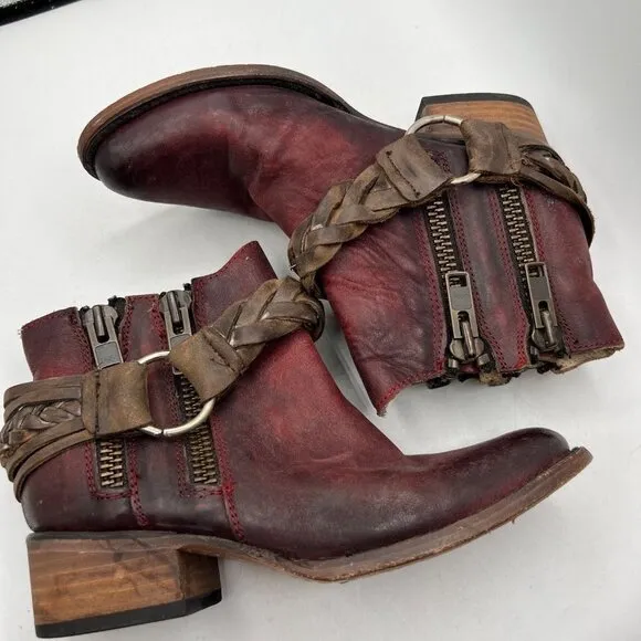 Freebird by Steven Clash Leather Ankle Boot Size 6