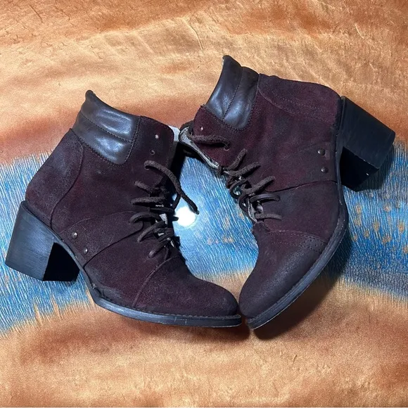 Freebird Cage Heeled Leather Boots size 8