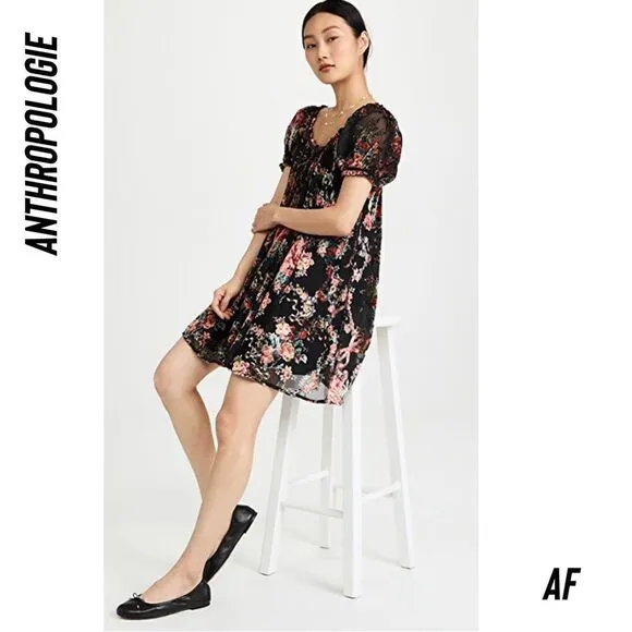 FREE PEOPLE BEAUTIFUL BLOOMS MINI DRESS NWT XS