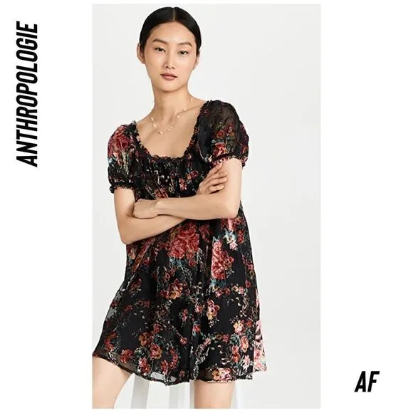 FREE PEOPLE BEAUTIFUL BLOOMS MINI DRESS NWT XS
